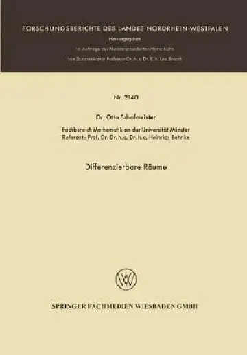 Cover of Differenzierbare Räume