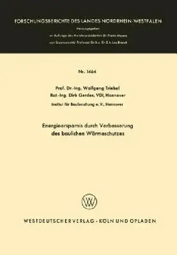 Cover of Energieersparnis Durch Verbesserung Des Baulichen Wärmeschutzes