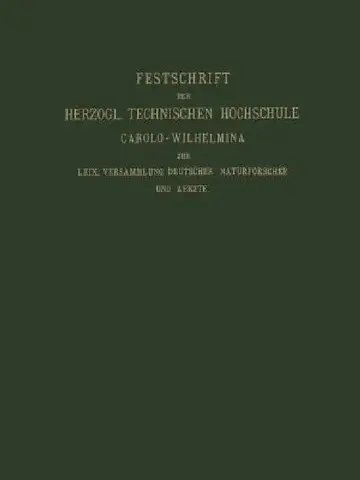 Cover of Fest-Schrift Der Herzoglichen Technischen Hochschule Carolo-Wilhelmina
