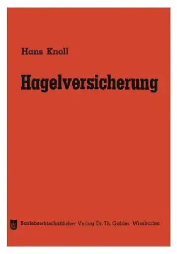 Cover of Hagelversicherung