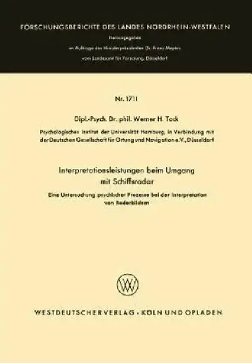 Cover of Interpretationsleistungen Beim Umgang Mit Schiffsradar