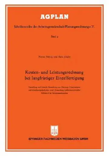 Cover of Kosten- Und Leistungsrechnung Bei Langfristiger Einzelfertigung