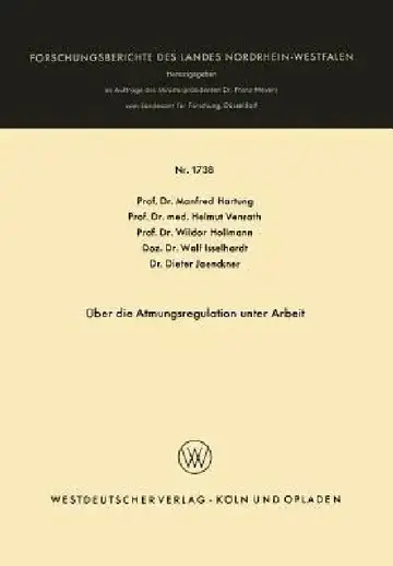 Cover of Über Die Atmungsregulation Unter Arbeit