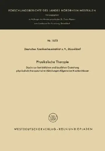 Cover of Physikalische Therapie