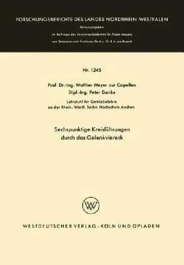 Cover of Sechspunktige Kreisführungen Durch Das Gelenkviereck
