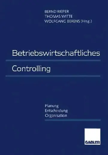 Cover of Betriebswirtschaftliches Controlling