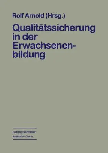 Cover of Qualitätssicherung in Der Erwachsenenbildung