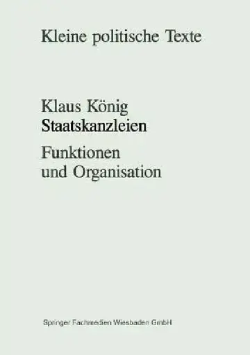 Cover of Staatskanzleien