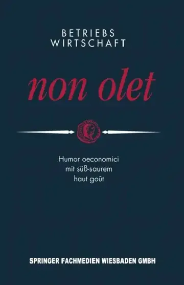 Cover of Betriebswirtschaft Non Olet