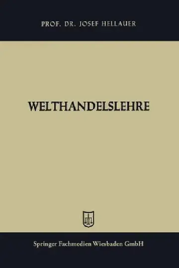 Cover of Welthandelslehre