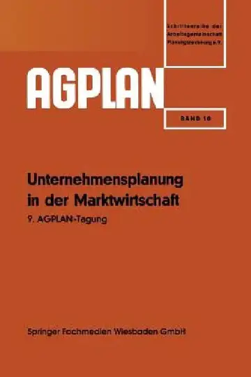 Cover of Unternehmensplanung in Der Marktwirtschaft