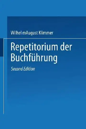 Cover of Repetitorium Der Buchführung