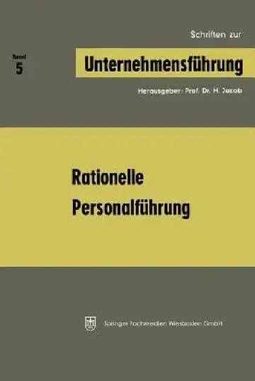 Cover of Rationelle Personalführung