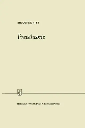 Cover of Preistheorie