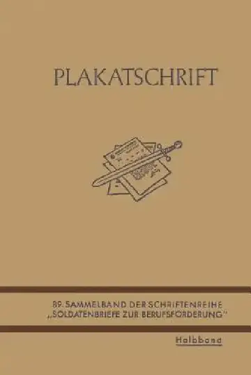 Cover of Plakatschrift
