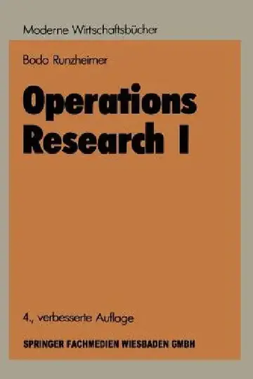 Cover of Lineare Planungsrechnung Und Netzplantechnik