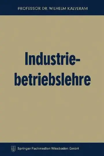 Cover of Industriebetriebslehre