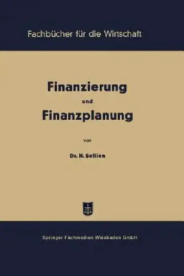 Cover of Finanzierung Und Finanzplanung