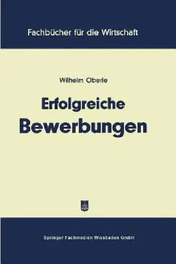 Cover of Erfolgreiche Bewerbungen