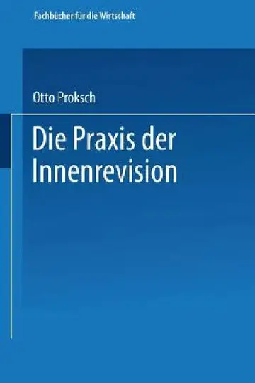 Cover of Die PRAXIS Der Innenrevision