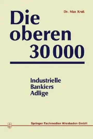 Cover of Die Oberen 30000