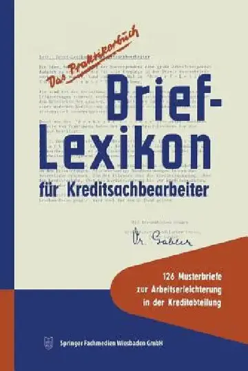 Cover of Brief-Lexikon Für Kreditsachbearbeiter