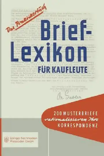 Cover of Brief-Lexikon Für Kaufleute