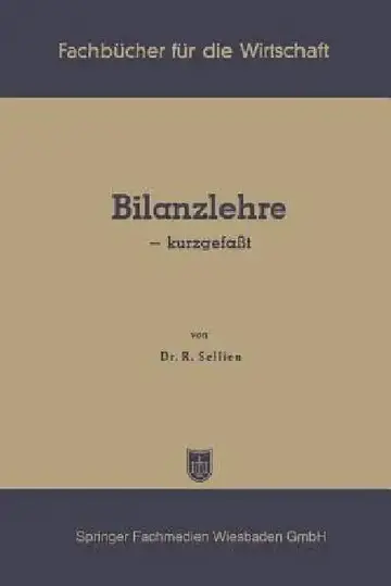Cover of Bilanzlehre -- Kurzgefaßt
