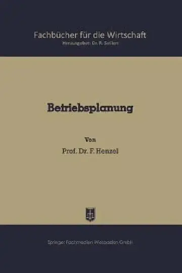Cover of Betriebsplanung