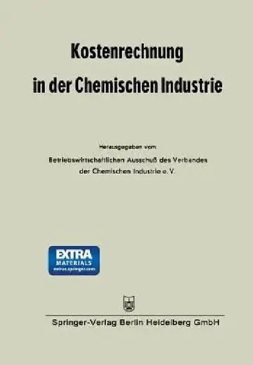 Cover of Kostenrechnung in Der Chemischen Industrie