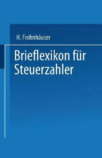 Cover of Brieflexikon Für Steuerzahler