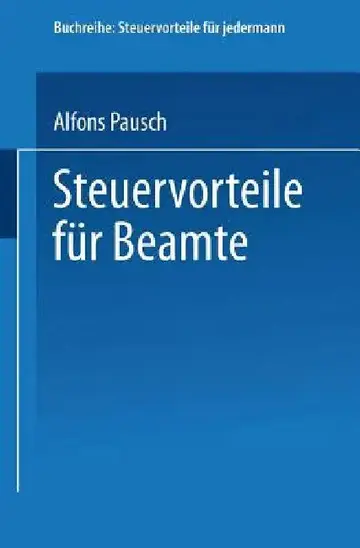 Cover of Steuervorteile Für Beamte