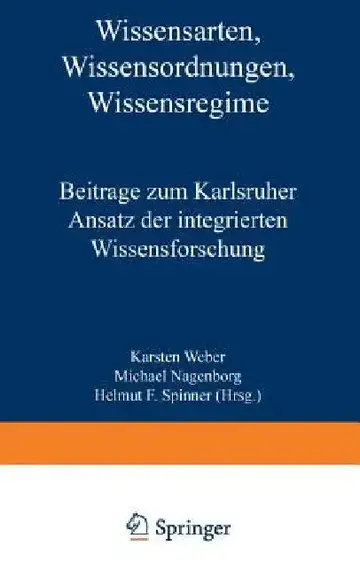 Cover of Wissensarten, Wissensordnungen, Wissensregime