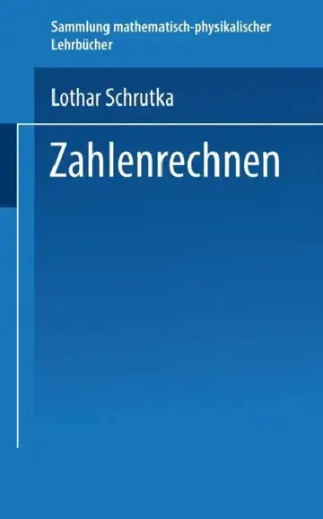 Cover of Zahlenrechnen