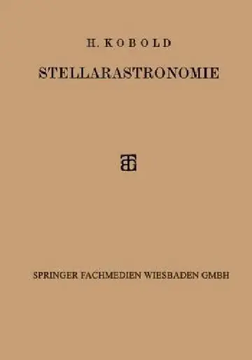 Cover of Stellarastronomie