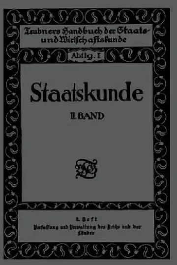 Cover of Staatskunde