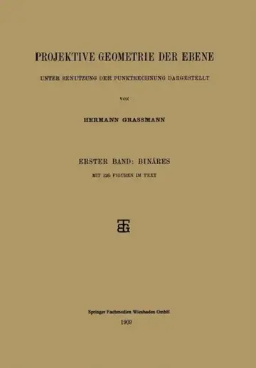 Cover of Projektive Geometrie Der Ebene Unter Benutzung Der Punktrechnung Dargestellt