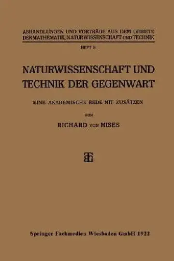 Cover of Naturwissenschaft Und Technik Der Gegenwart