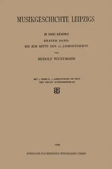 Cover of Musikgeschichte Leipzigs