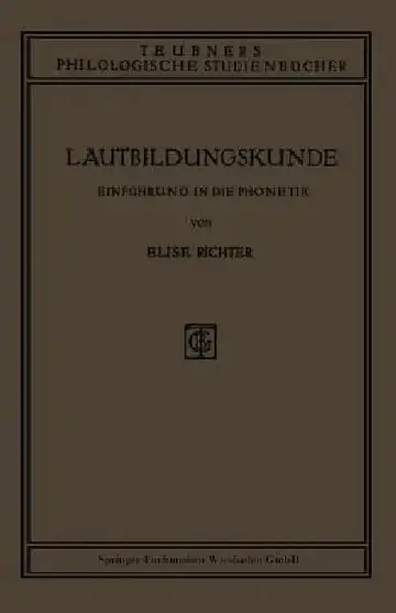 Cover of Lautbildungskunde