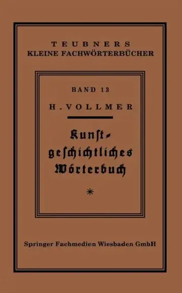 Cover of Kunstgeschichtliches Wörterbuch