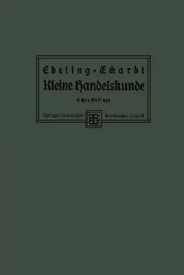 Cover of Kleine Handelskunde