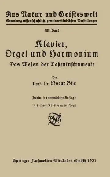 Cover of Klavier, Orgel Und Harmonium