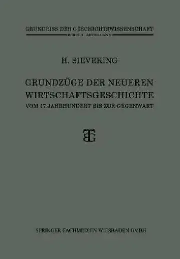 Cover of Grundzüge Der Neueren Wirtschaftsgeschichte