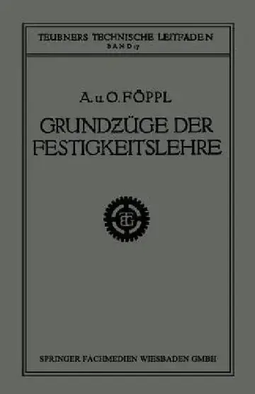 Cover of Grundzüge Der Festigkeitslehre