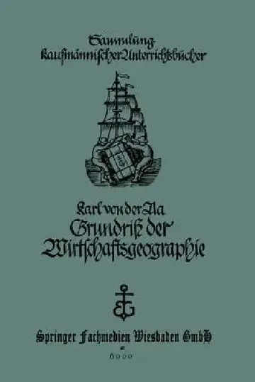 Cover of Grundriß Der Wirtschaftsgeographie (Mit Berücksichtigung Der Bürgerkunde)