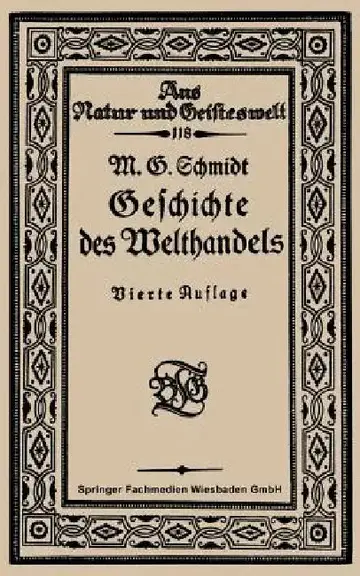 Cover of Geschichte Des Welthandels
