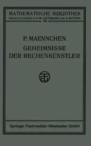 Cover of Geheimnisse Der Rechenkünstler