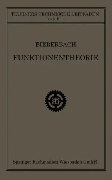 Cover of Funktionentheorie