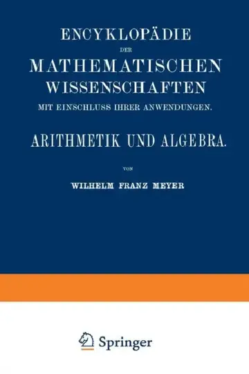 Cover of Arithmetik Und Algebra